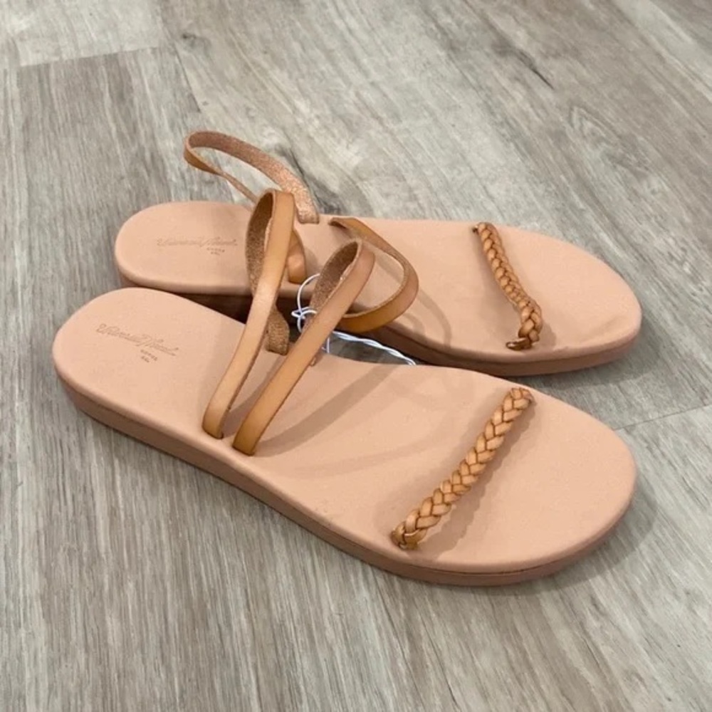 Universal Thread Light Brown Braided Strap Sandal… - image 1